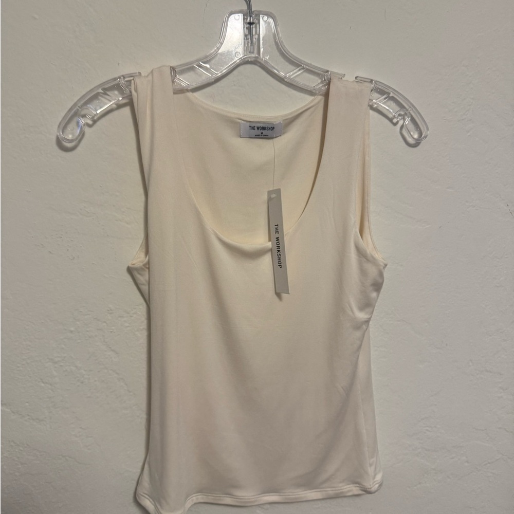 Workshop Republic Clothing Cream Tank Top